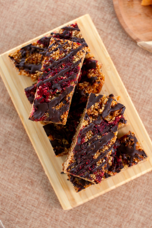 VEGAN Fallen Raspberry Flapjack (GF) (Slice)